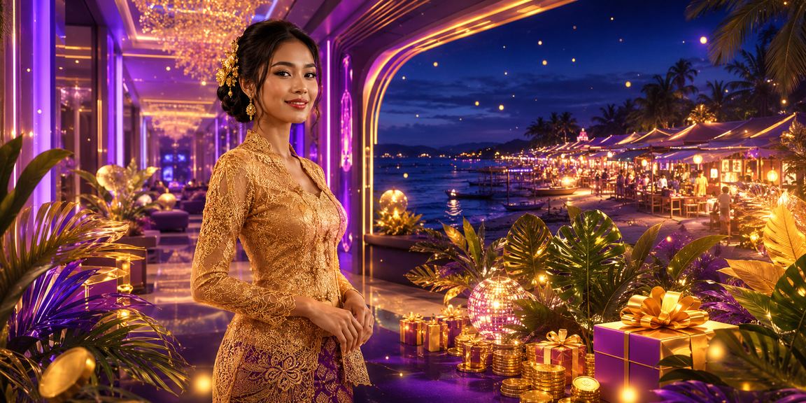 Pemain wanita Malaysia dalam pakaian tradisional mengikuti pertaruhan kasino dan sukan