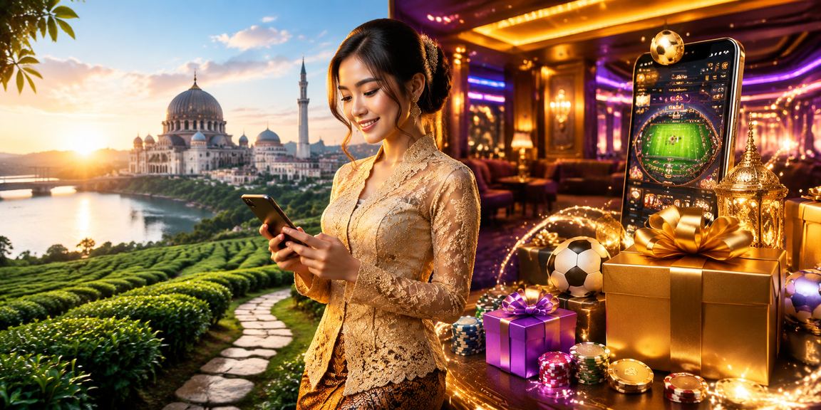 Antara muka mudah alih kasino 2230 di Putrajaya dengan tema kebaya